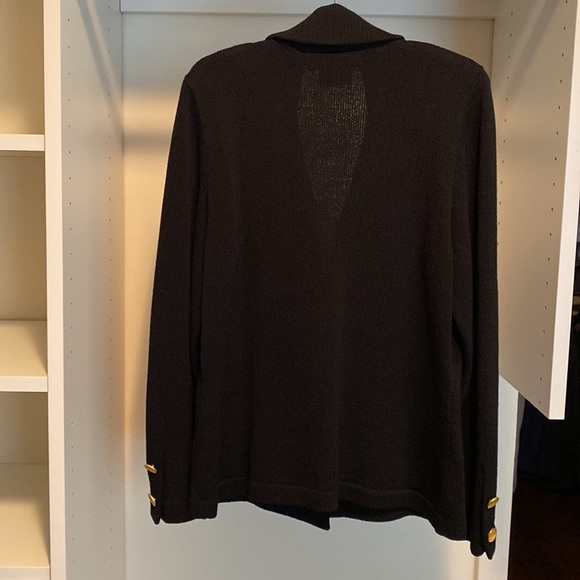 Rich and Levy black knit jacket and skirt set - Picture 2 of 12